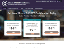 Tablet Screenshot of illinoisbassetcertification.com